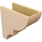 Ekena Millwork 7"W x 14"D x 14"H Classic Ridgewood Rough Cedar Woodgrain TimberThane Corbel, Primed Tan CORUR07X14X14RIDRCPR - alternate 4